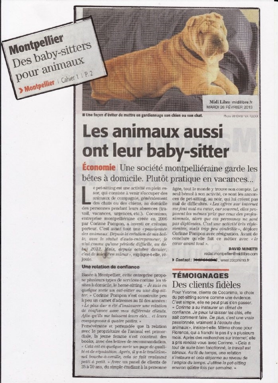 baby sitter pour animaux à montpellier