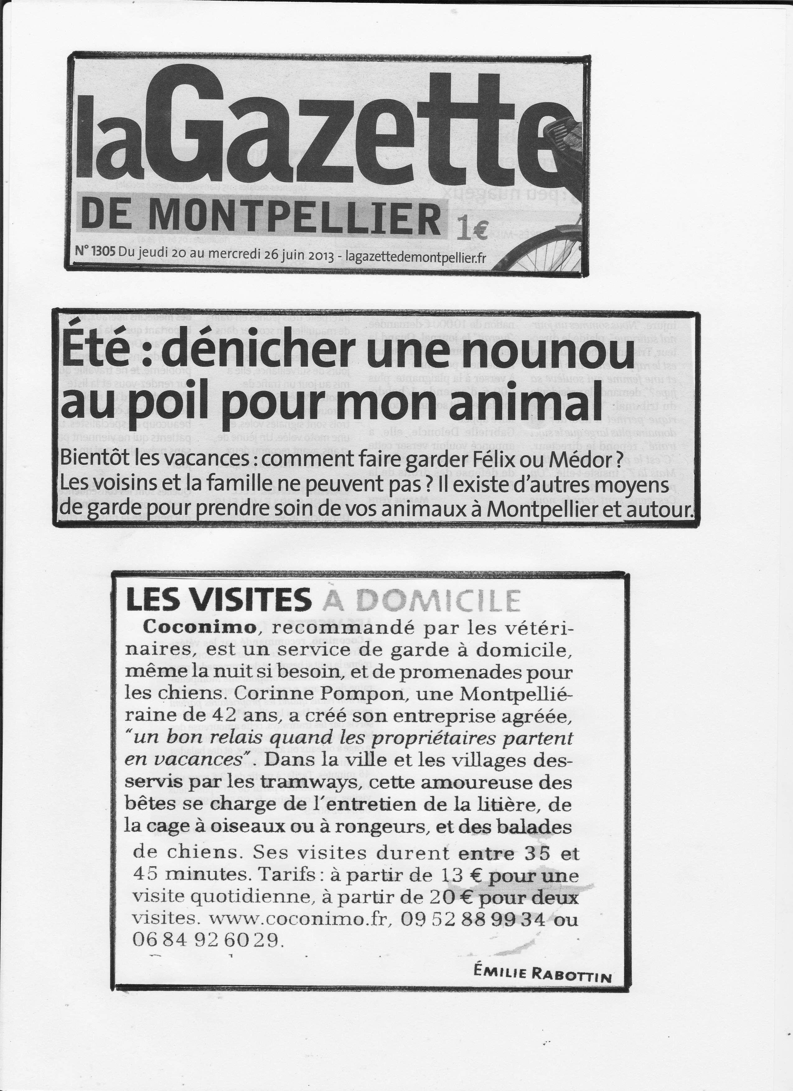 Nounou à domicile pour animaux à montpellier